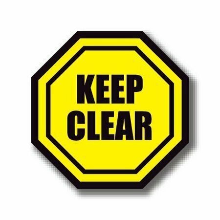 ERGOMAT 20in OCTAGON SIGNS - Keep Clear DSV-SIGN 400 #1071 -UEN